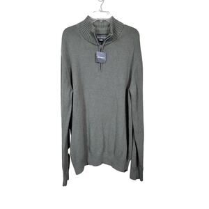 Eddie Bauer New with Tags 1/4 Zip Sweater Men's XL Tall Long Sleeve Pullover